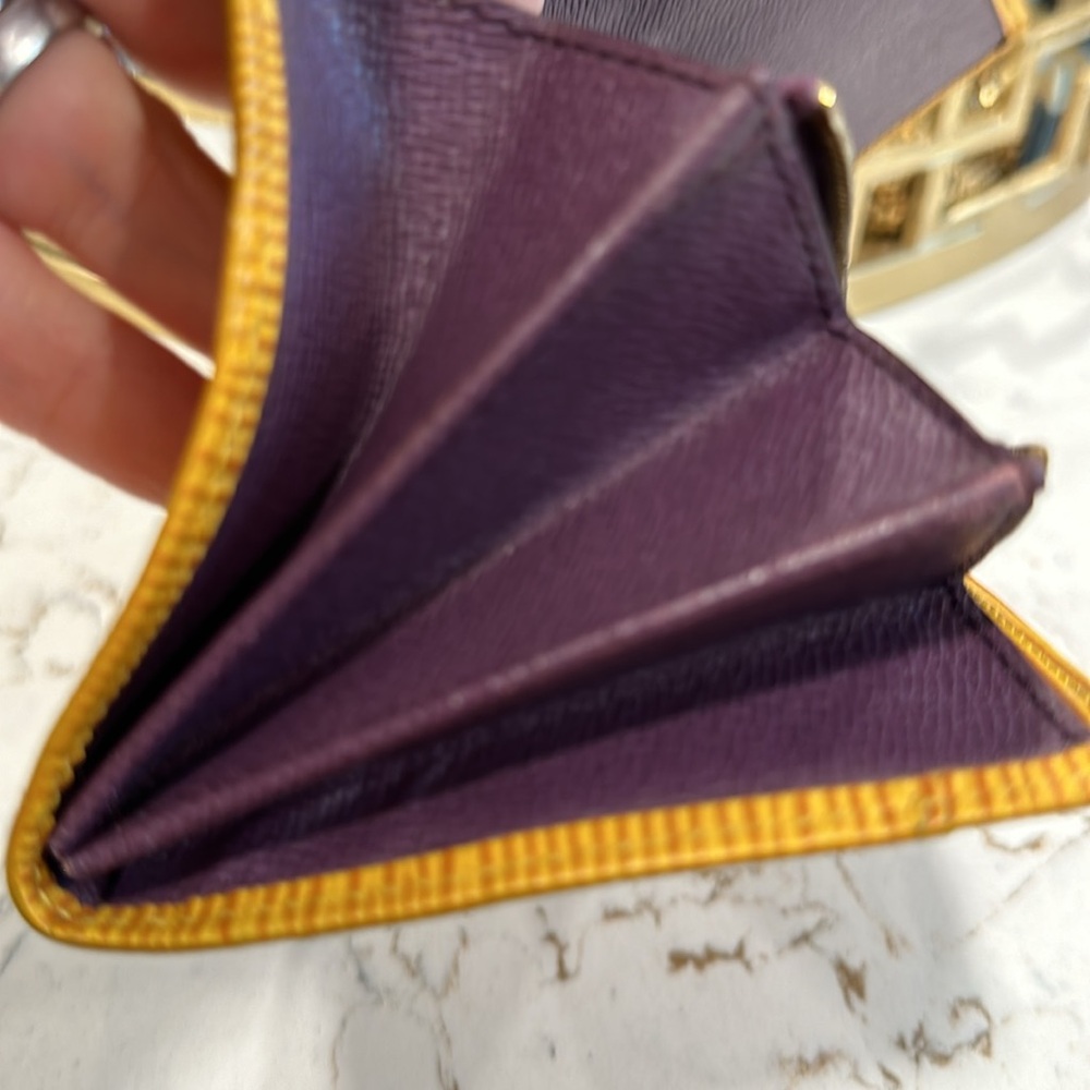 Louis Vuitton Yellow and Purple Clutch - Picture 7 of 10
